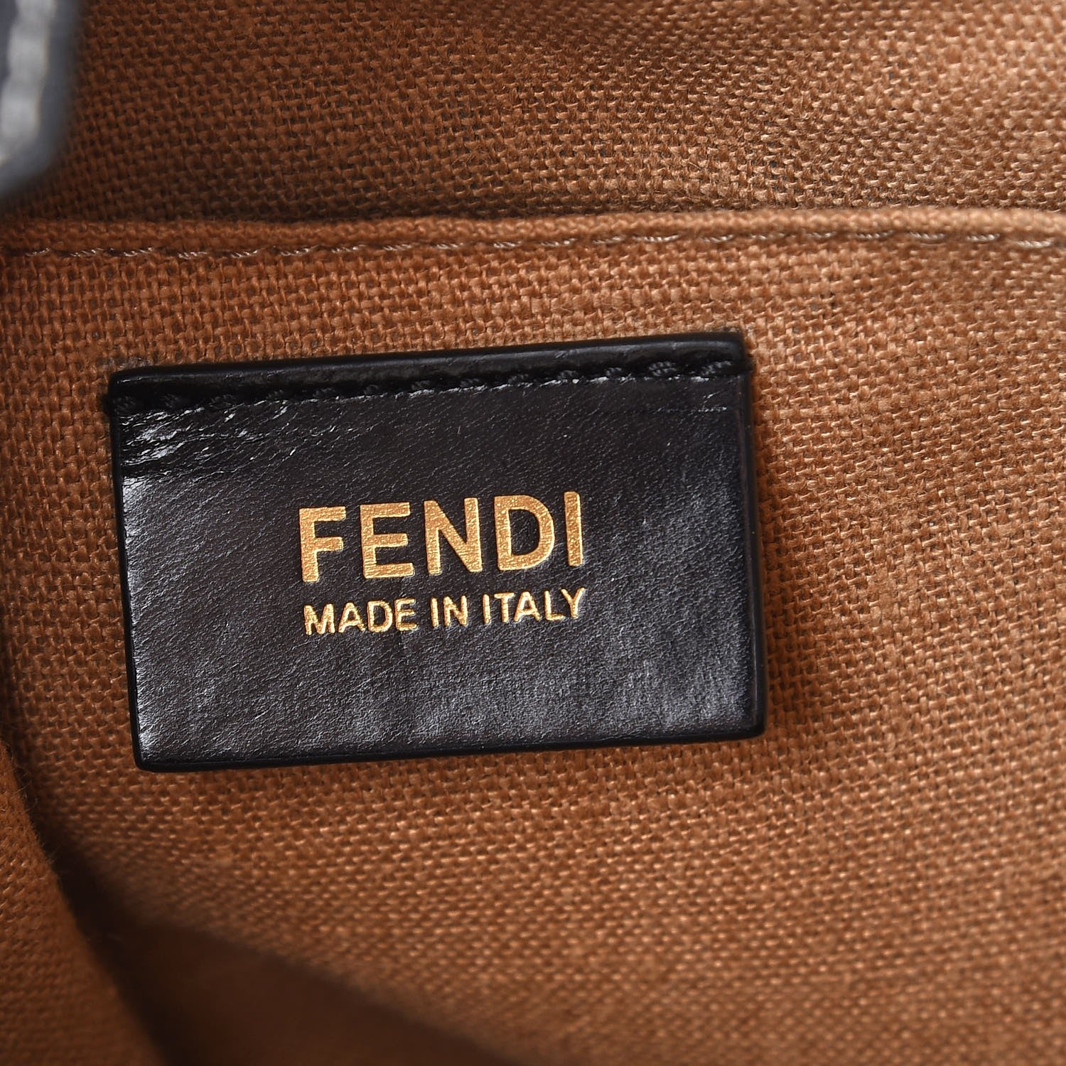 Fendi Canvas Vitello Regular 2Jours Tote Bianco Black 7 of 11