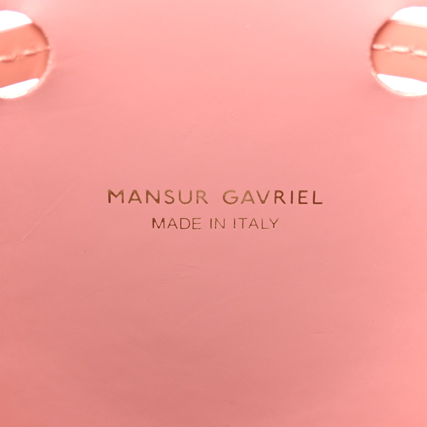 Patent Calfskin Mini Mini Bucket Blush