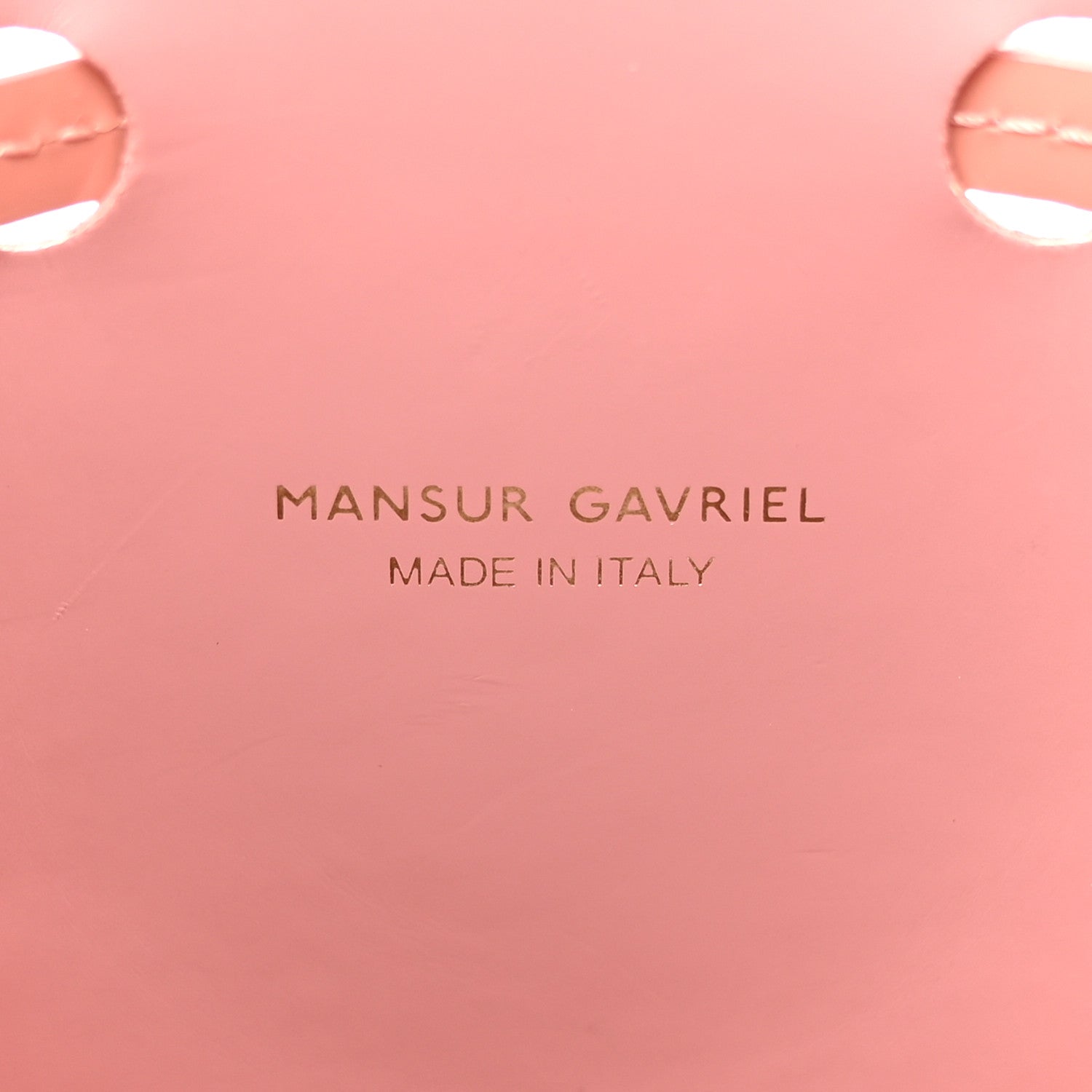 Mansur Gavriel Patent Calfskin Mini Mini Bucket Blush 5 of 15