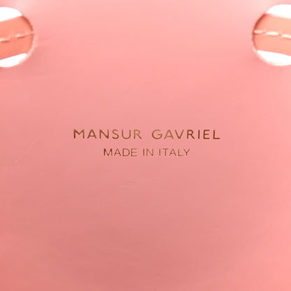 Mansur Gavriel Patent Calfskin Mini Mini Bucket Blush 5 of 15