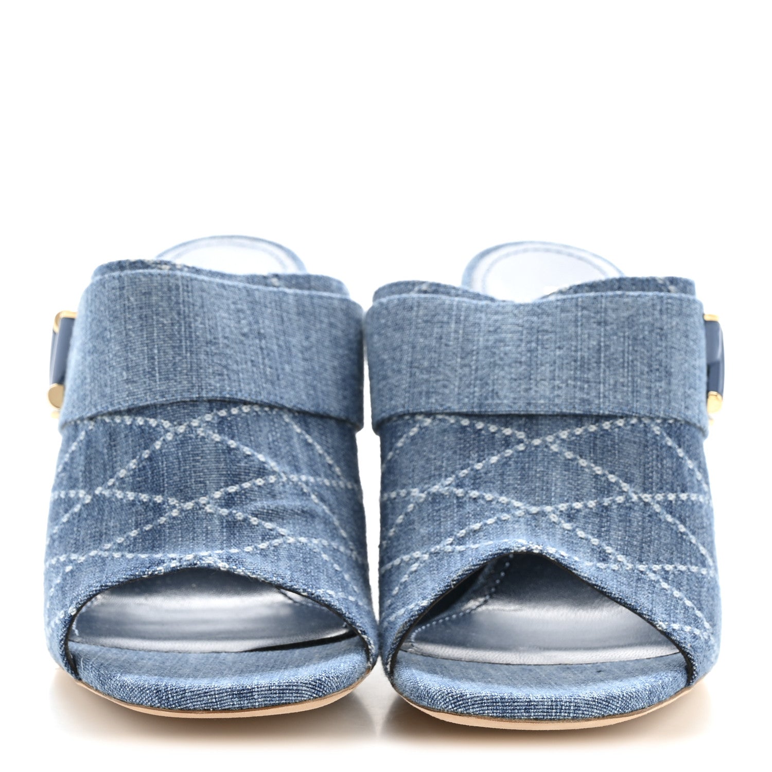 Louis Vuitton Denim Malletage Shake Mules 41 Blue 1861479