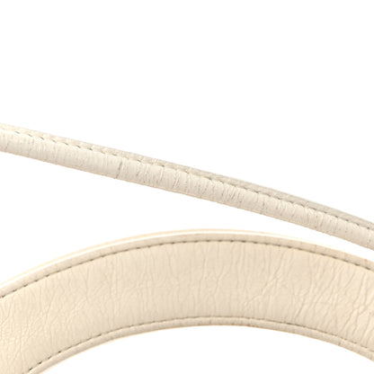 Chanel Glazed Calfskin Chevron Stitched Small 31 Shopping Bag White Multicolor 12 of 12