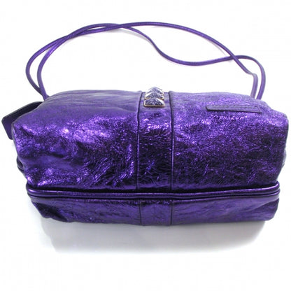 Marc Jacobs Leather O.O.C Shoulder Bag Metallic Violet 5 of 11