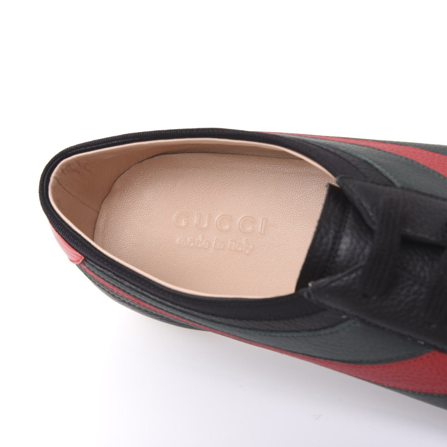 Calfskin Mens Web Falacer Sneakers 10.5 Black
