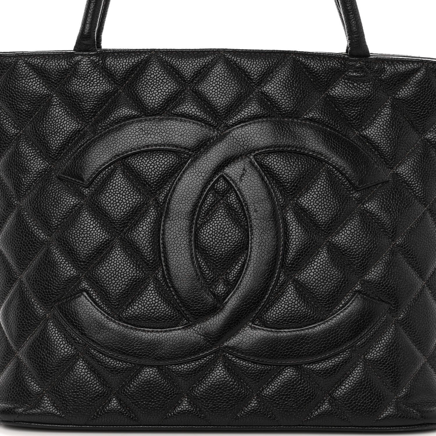Chanel Caviar Quilted Medallion Tote Black 8 of 10