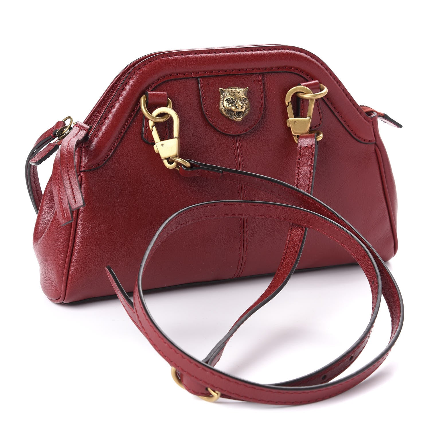 Gucci Piuma Lux Calfskin Small Re(Belle) Crossbody Bag Romantic Cerise 3 of 10