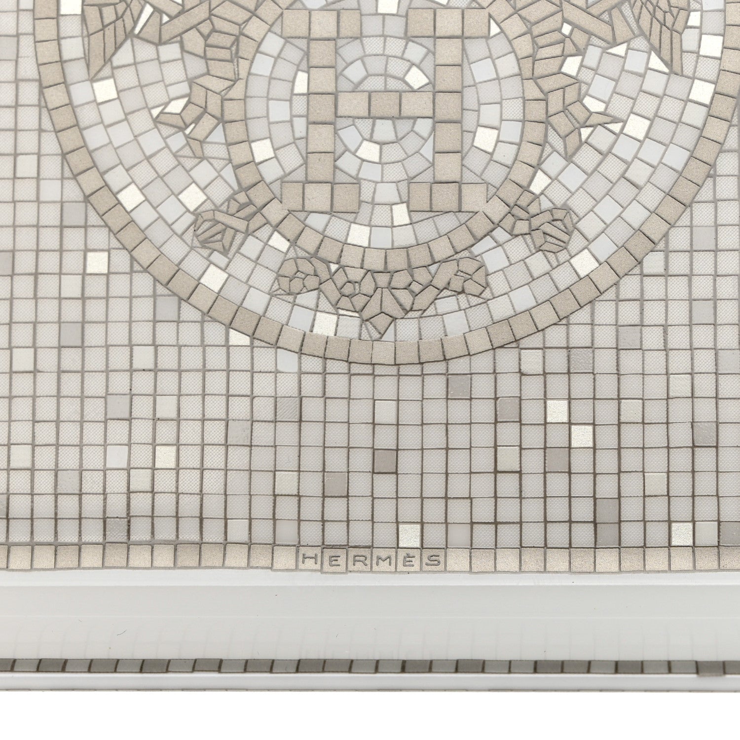 Hermes Porcelain Mosaique au 24 Platine Sushi Plate 6 of 7