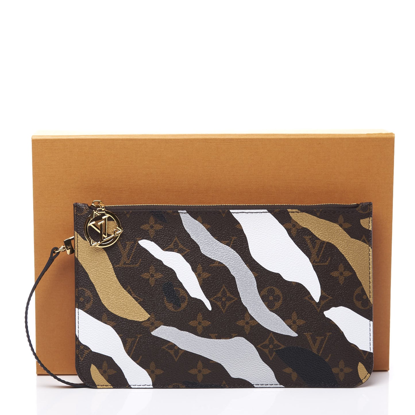 X LOL Monogram Neverfull MM GM Pochette Gold Silver