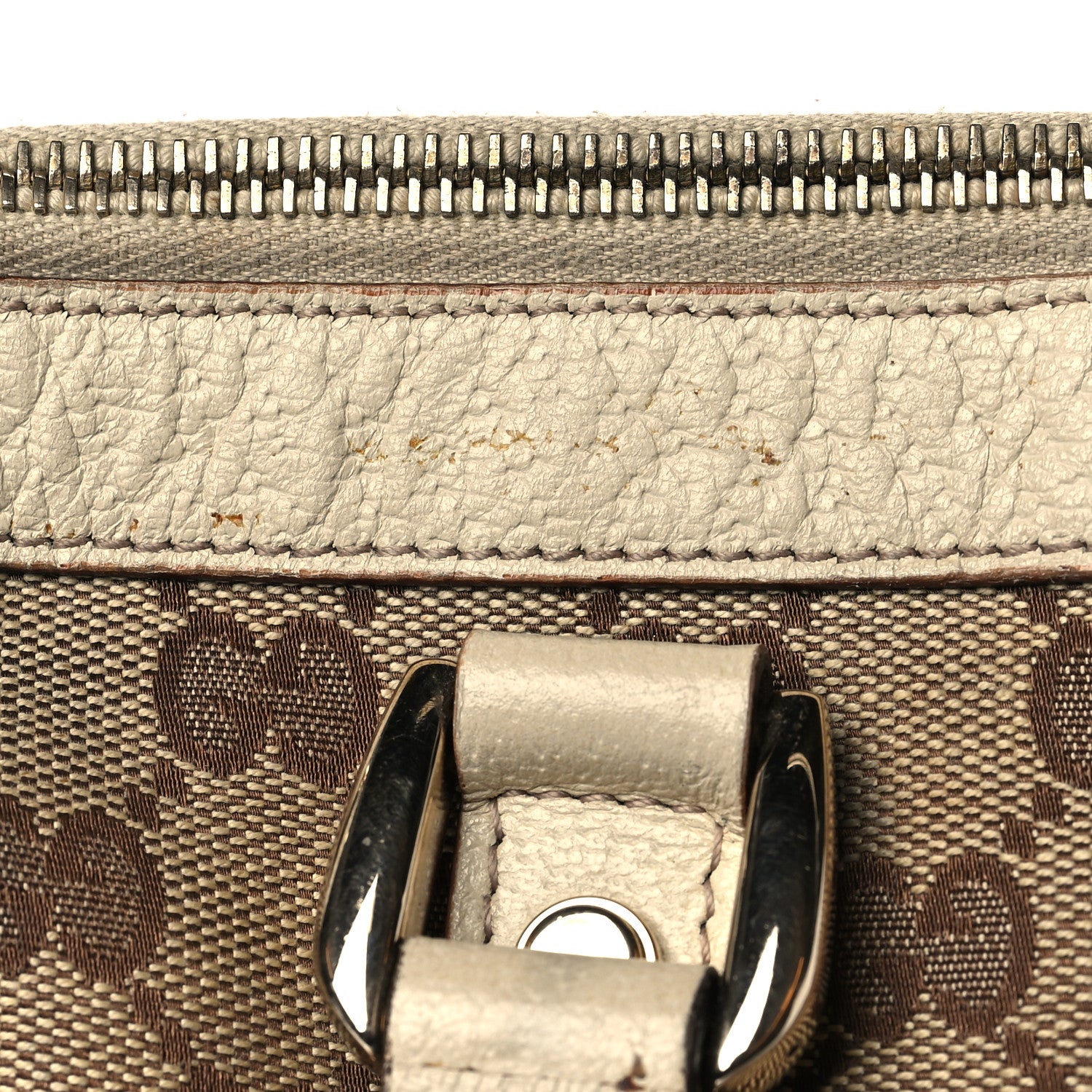 Gucci Monogram Small Abbey Tote Off White 29 of 41
