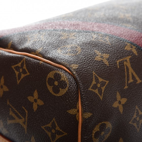 Louis Vuitton Monogram My LV Heritage Speedy Bandouliere 35 Bordeaux Black 14 of 17
