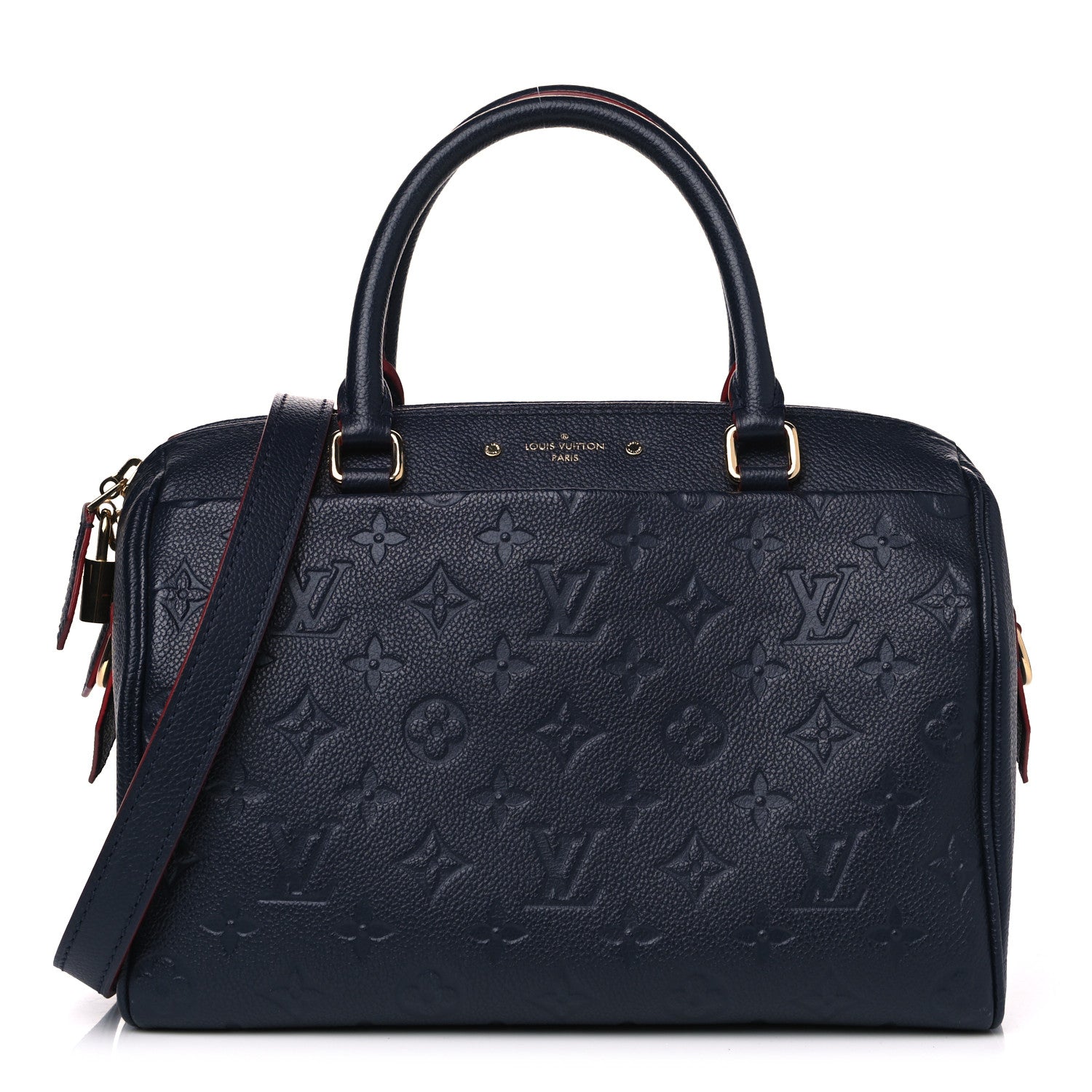 Louis Vuitton Empreinte Speedy Bandouliere 25 NM Marine Rouge 1 of 10