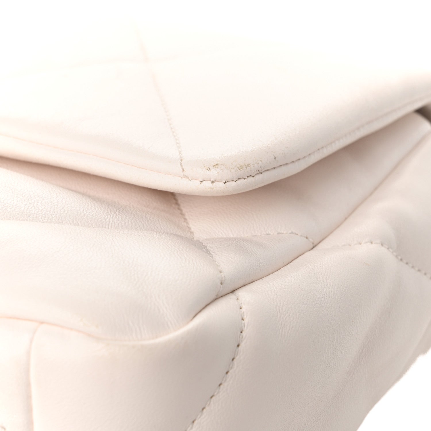 Chanel Lambskin Quilted Medium Chanel 19 Flap White 11 of 11