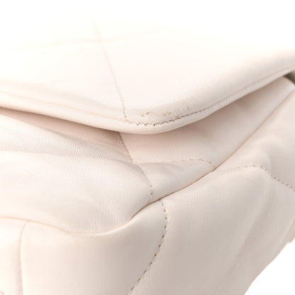 Chanel Lambskin Quilted Medium Chanel 19 Flap White 11 of 11