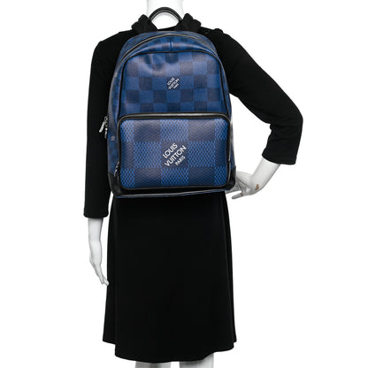 Louis Vuitton Damier Graphite 3D Campus Backpack Navy 2 of 11