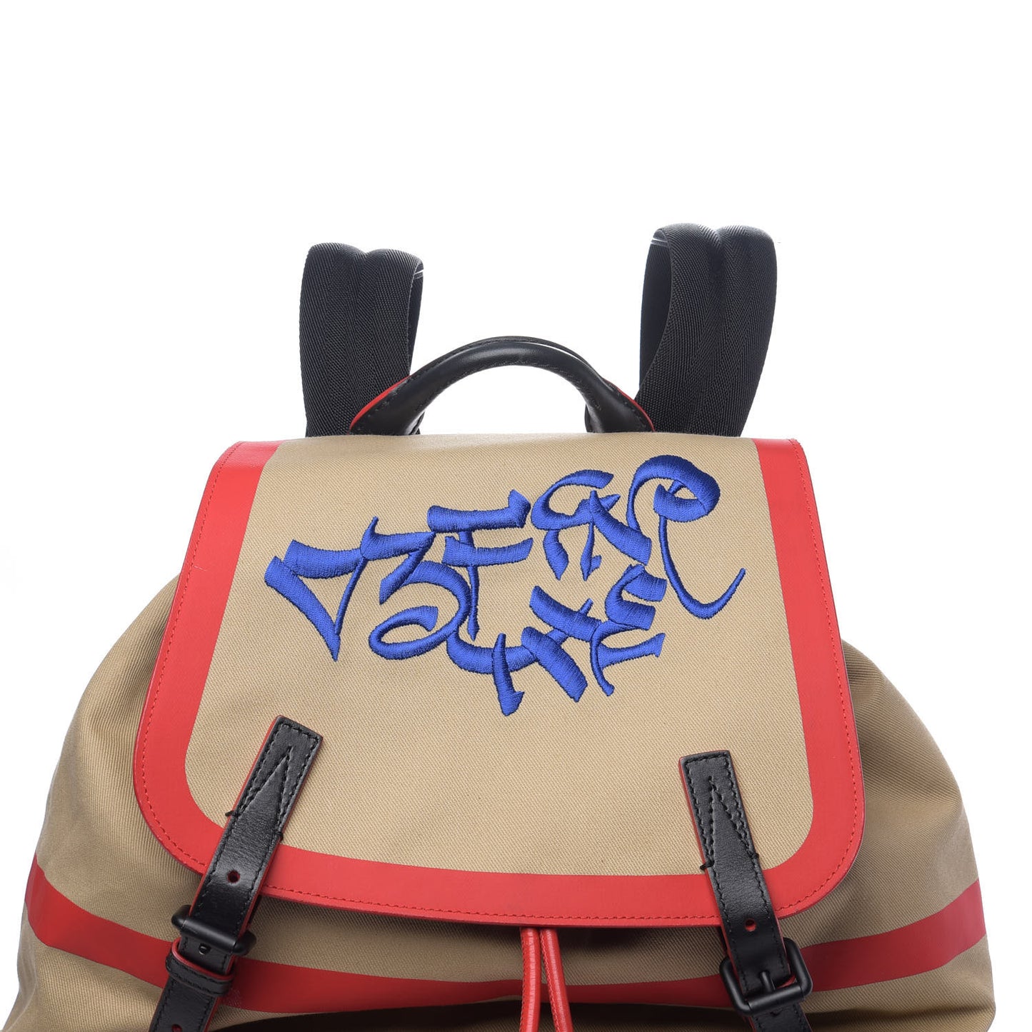 X KRIS WU Canvas Embroidered XL Rucksack Backpack Honey