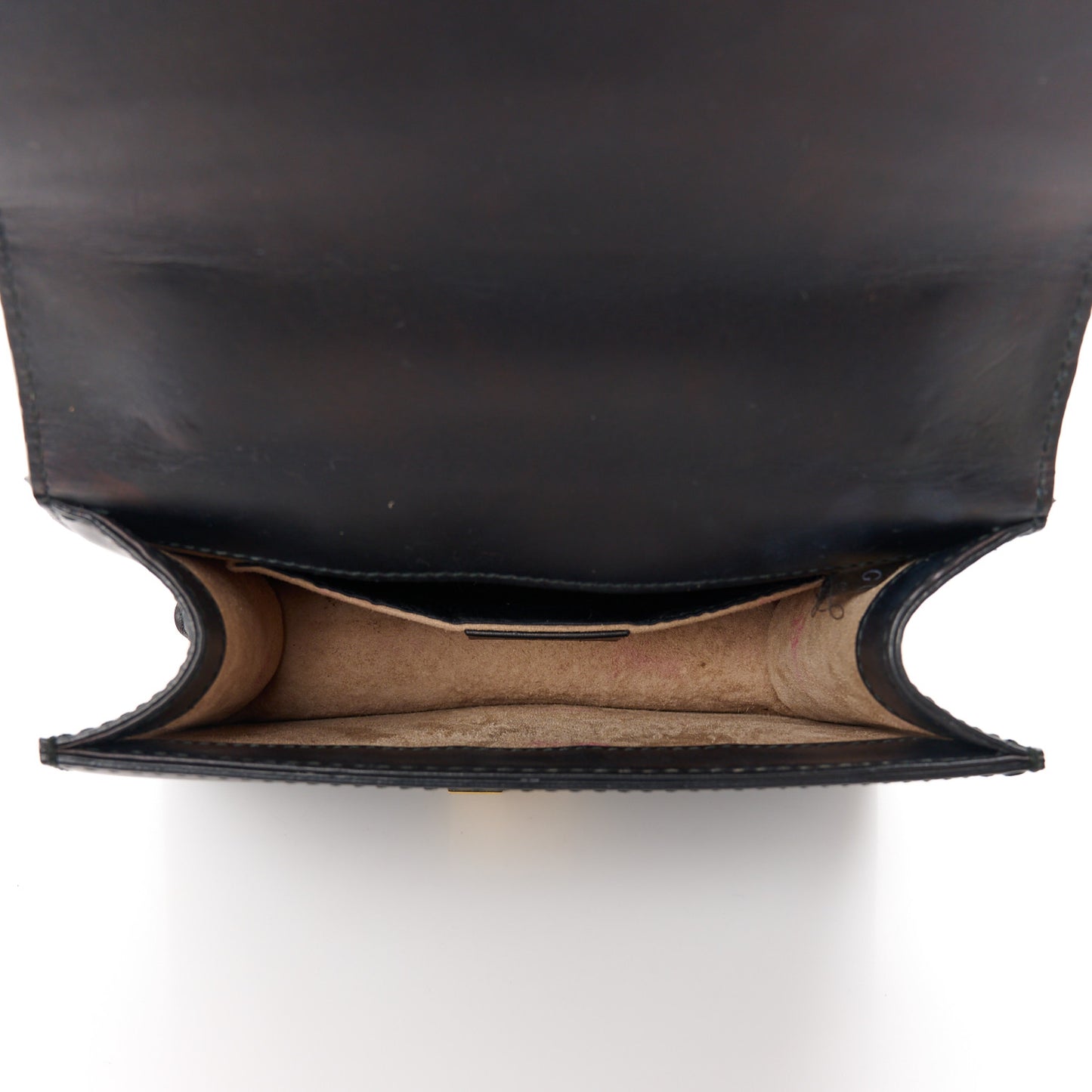 Calfskin Mini Sylvie Chain Shoulder Bag Black
