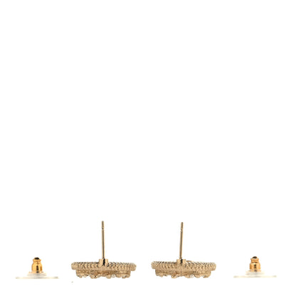 Chanel Pearl CC Round Earrings Gold 4 of 5