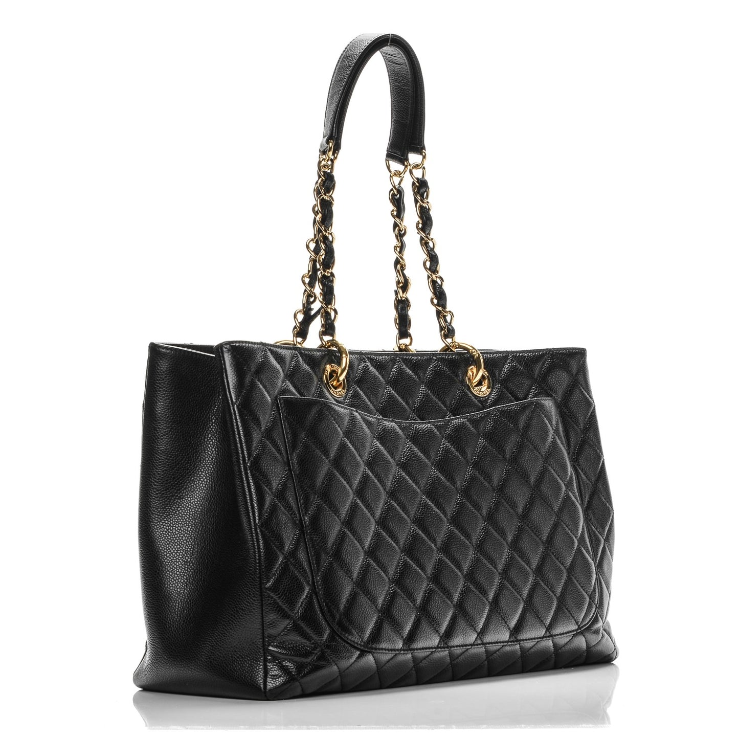 Caviar Quilted XL Grand Shopping Tote GST Black