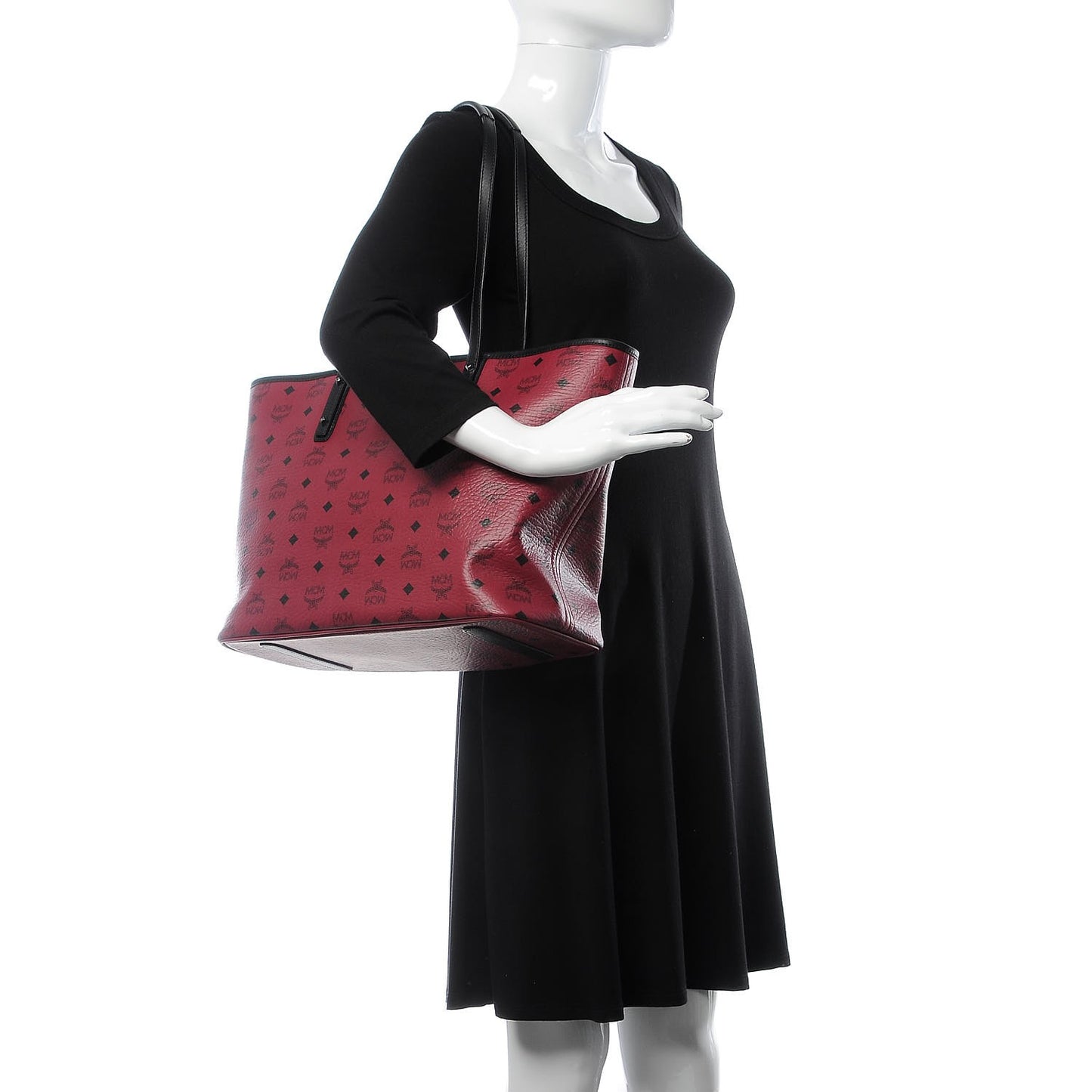 Visetos Medium Anya Shopping Tote Scooter Red