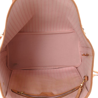 Louis Vuitton Damier Azur Neo Neverfull MM Rose Ballerine 6 of 12