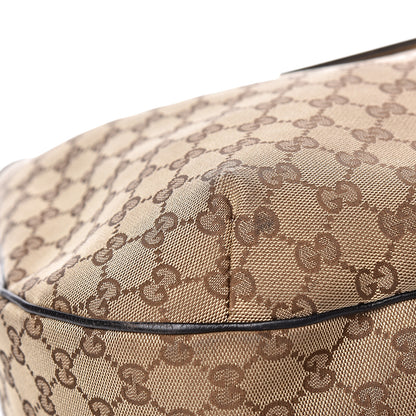 Gucci Monogram Large New Ladies Web Hobo Dark Brown 10 of 18