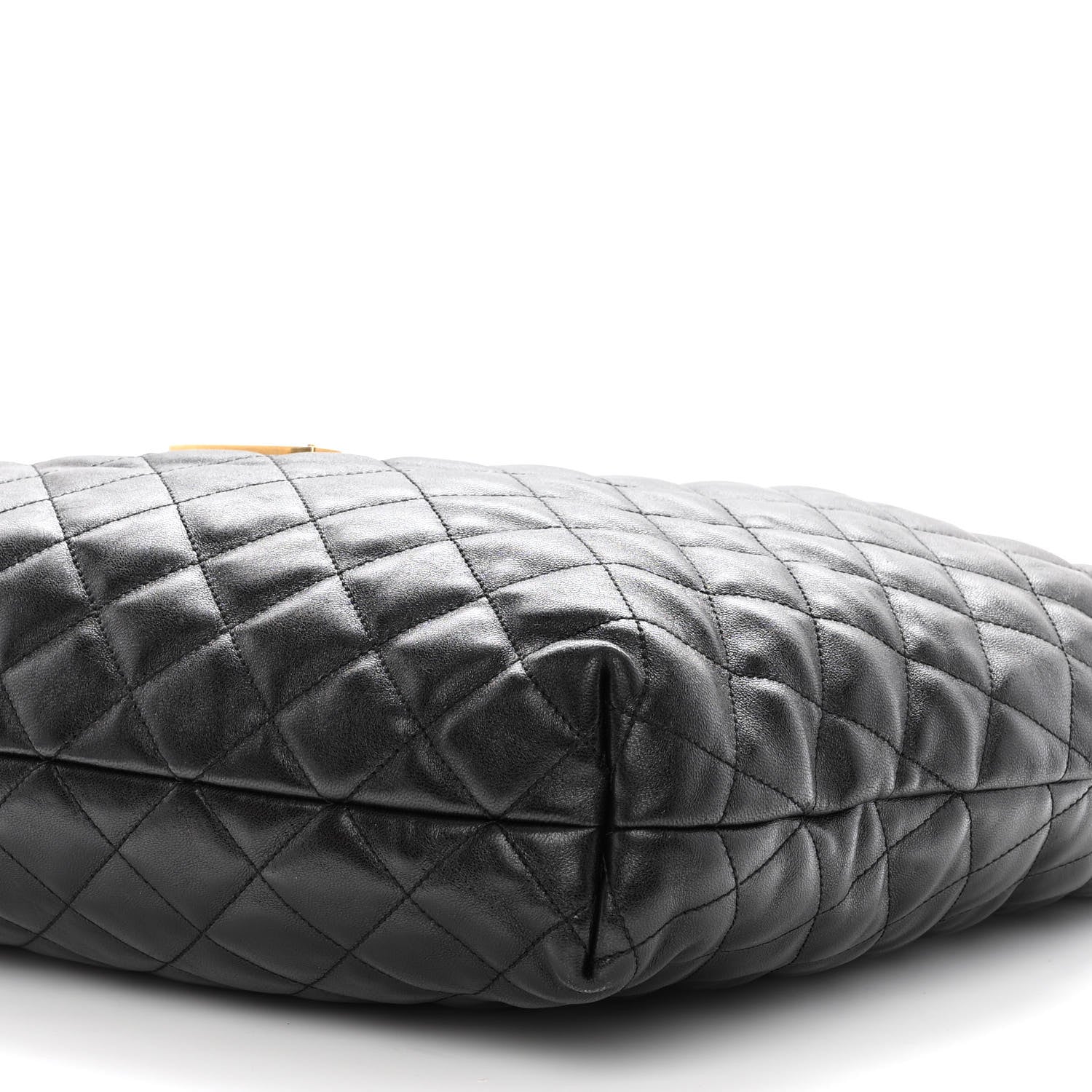 Saint Laurent Lambskin Quilted Maxi Icare Shopping Tote Black 9 of 9