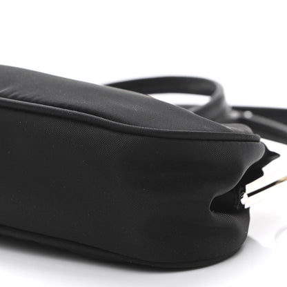 Prada Nylon Kisslock Crossbody Bag Black 11 of 11