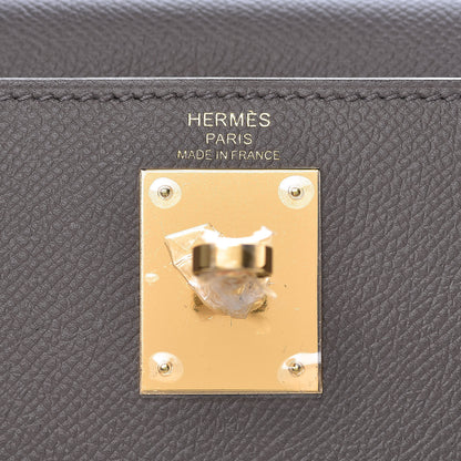 Hermes Epsom Kelly Sellier 28 Etain 10 of 37