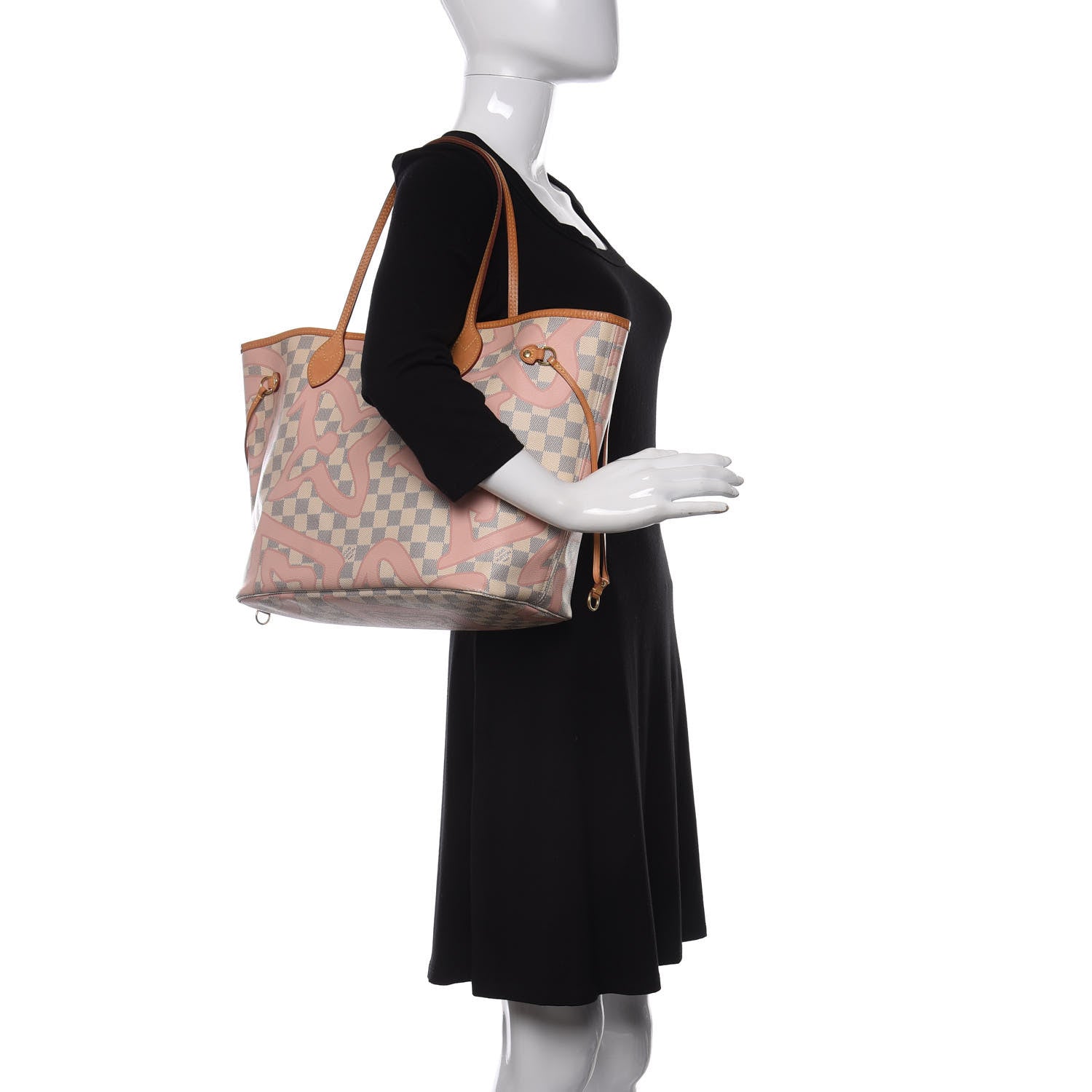 Louis Vuitton Damier Azur Tahitienne Neverfull MM 2 of 10