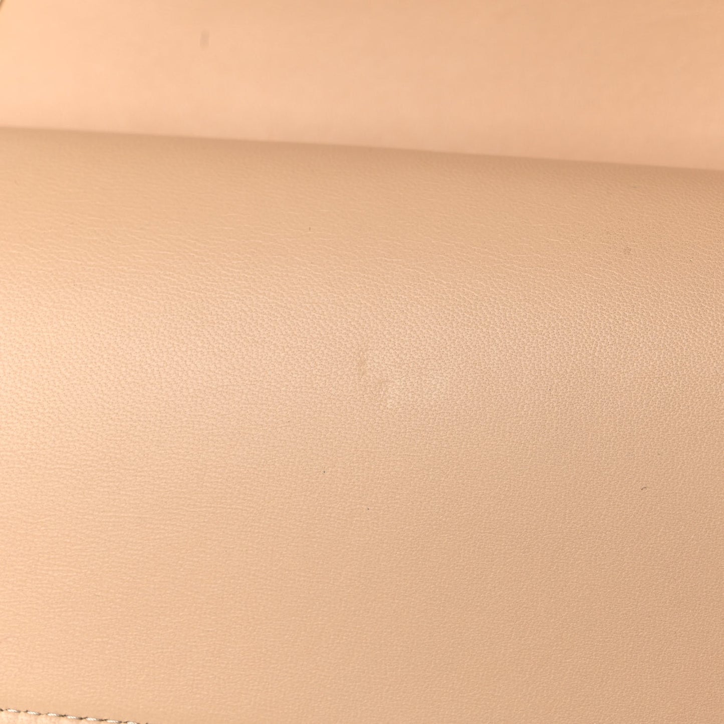 Lambskin Quilted Jumbo Double Flap Beige