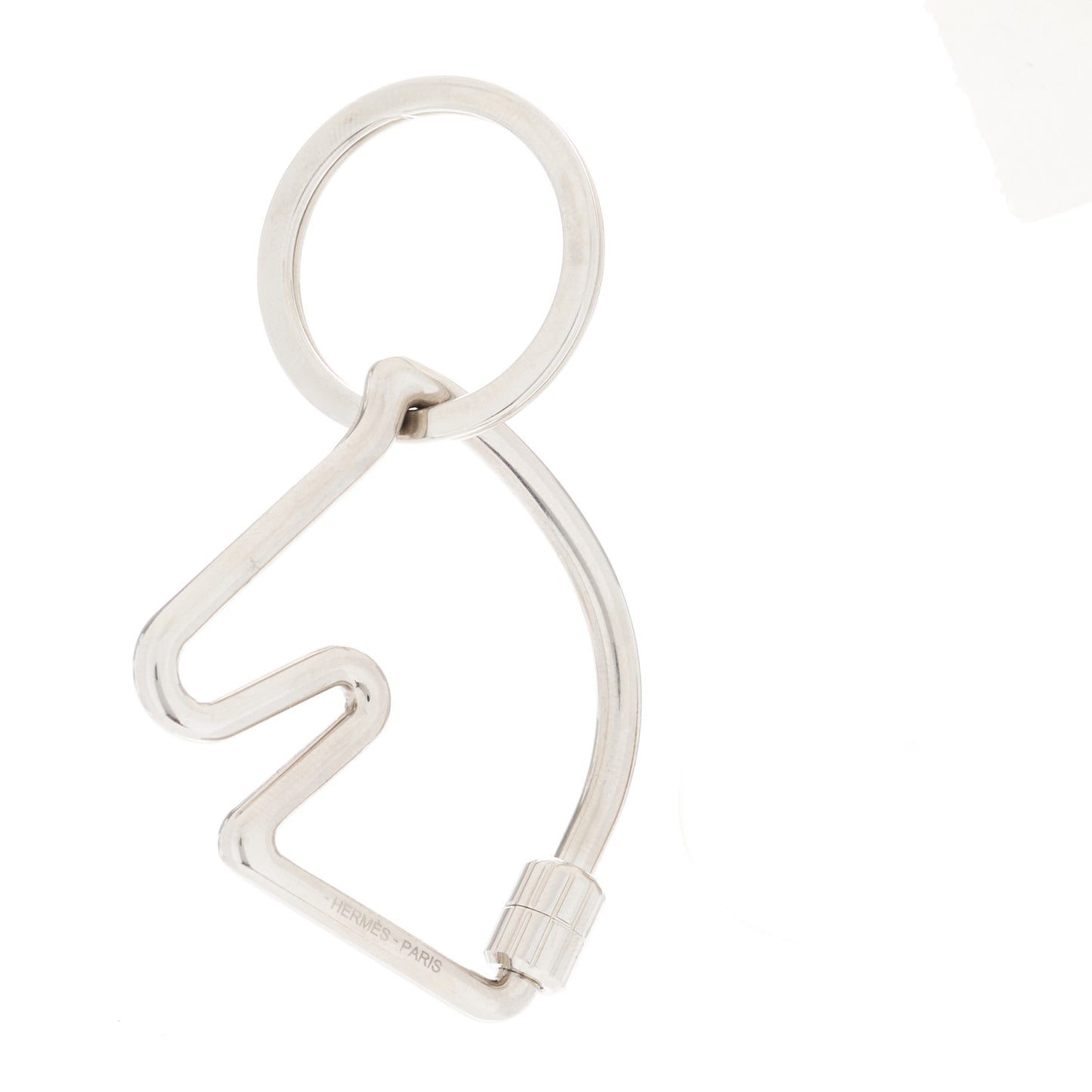Palladium Cheval Key Ring