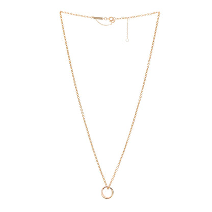 Cartier 18K Pink Yellow White Gold Baby Trinity Pendant Necklace 3 of 9