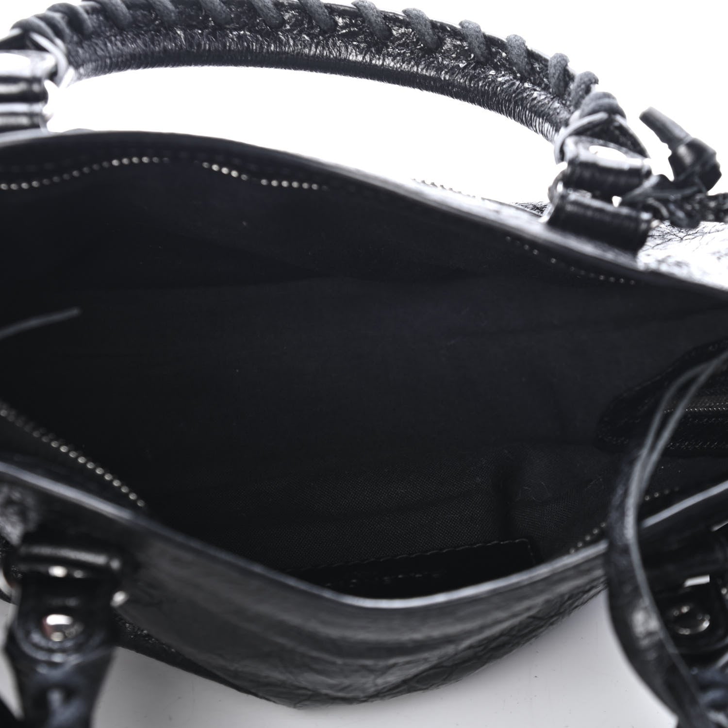 Balenciaga Agneau Classic Silver Hardware Mini City Black 4 of 4