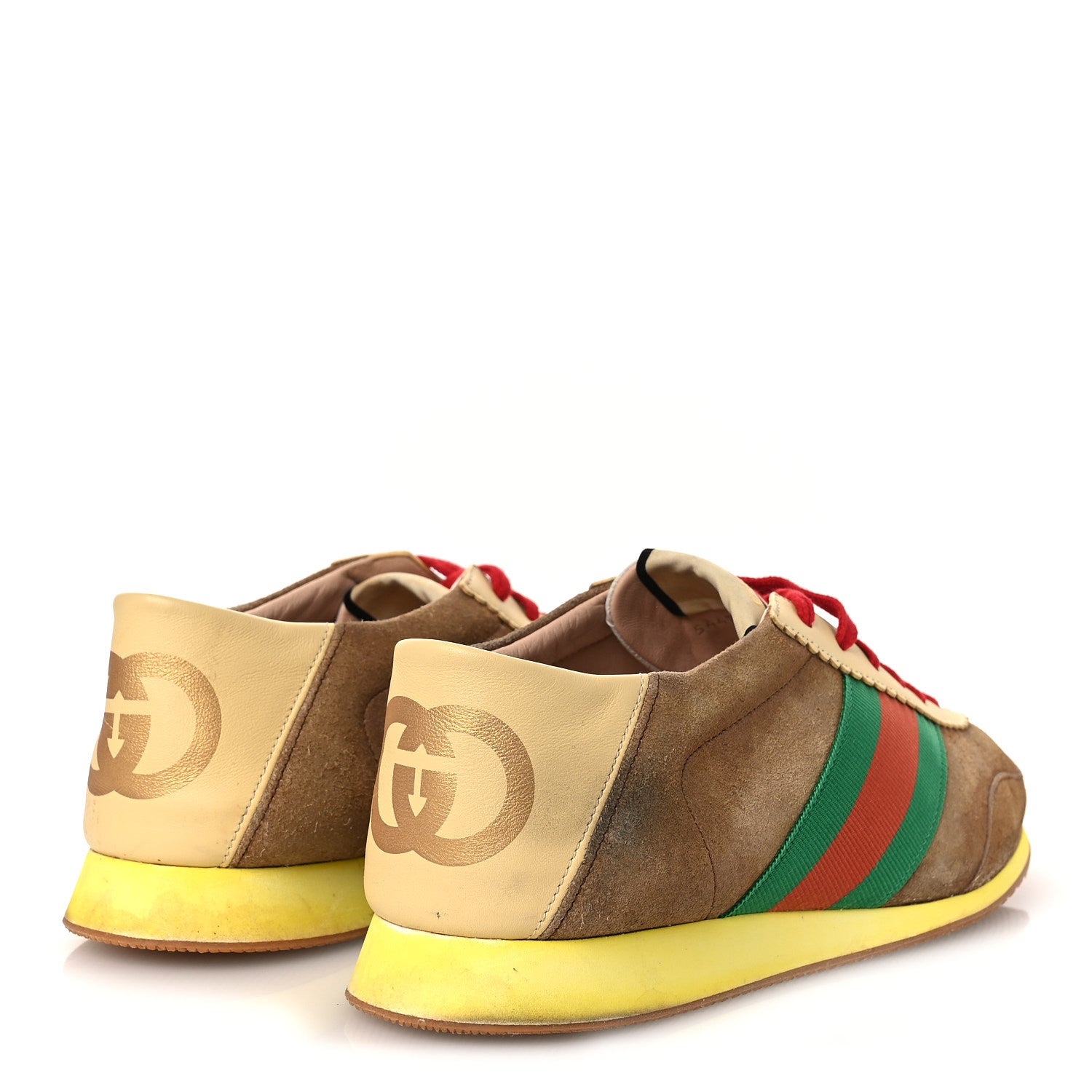 Gucci Suede Web Mens Rocket Sneakers 9 Nocciola Burro 5 of 16
