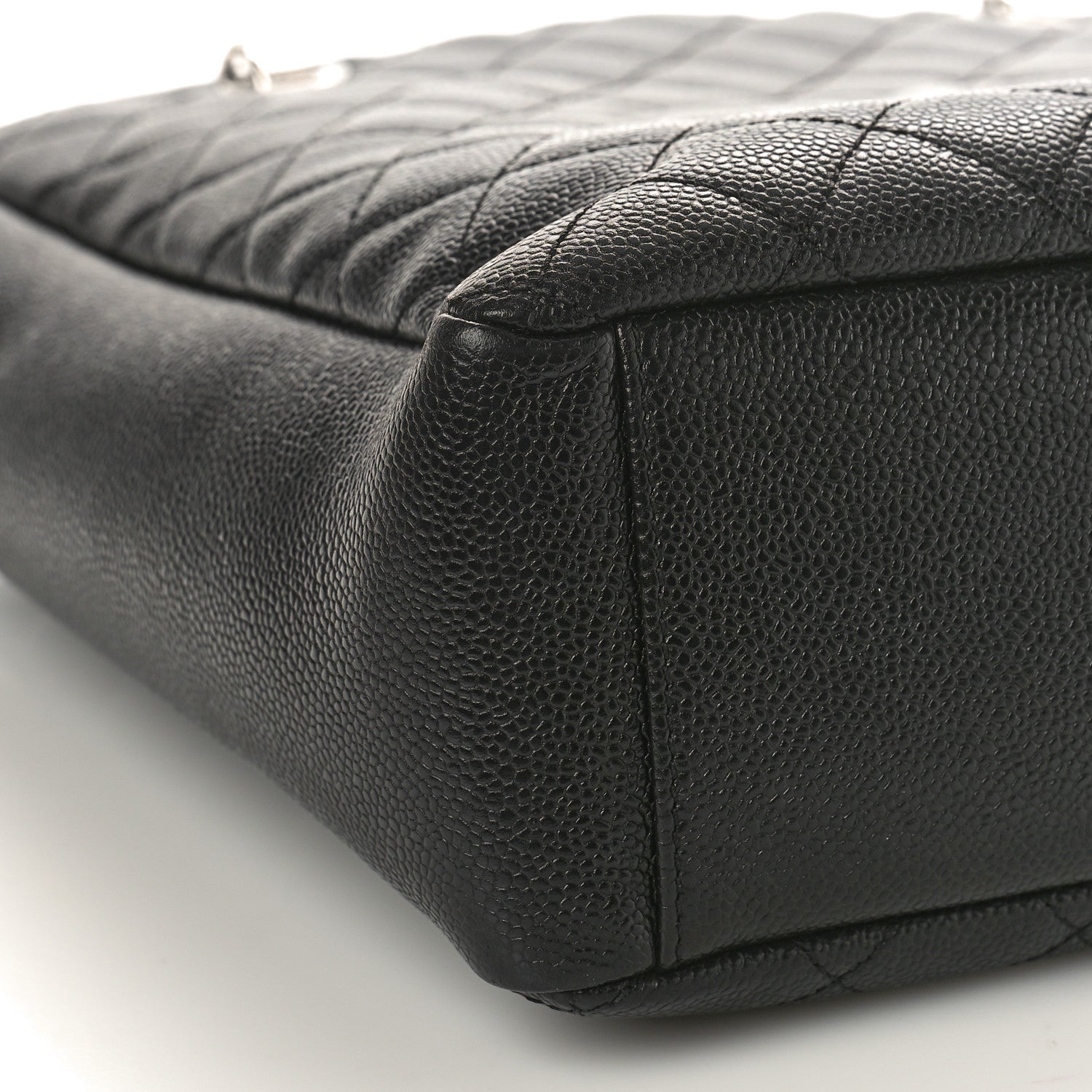 Chanel Caviar Quilted Petit Shopping Tote PST Black 9 of 10