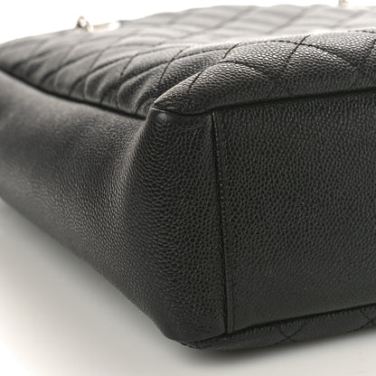 Chanel Caviar Quilted Petit Shopping Tote PST Black 9 of 10