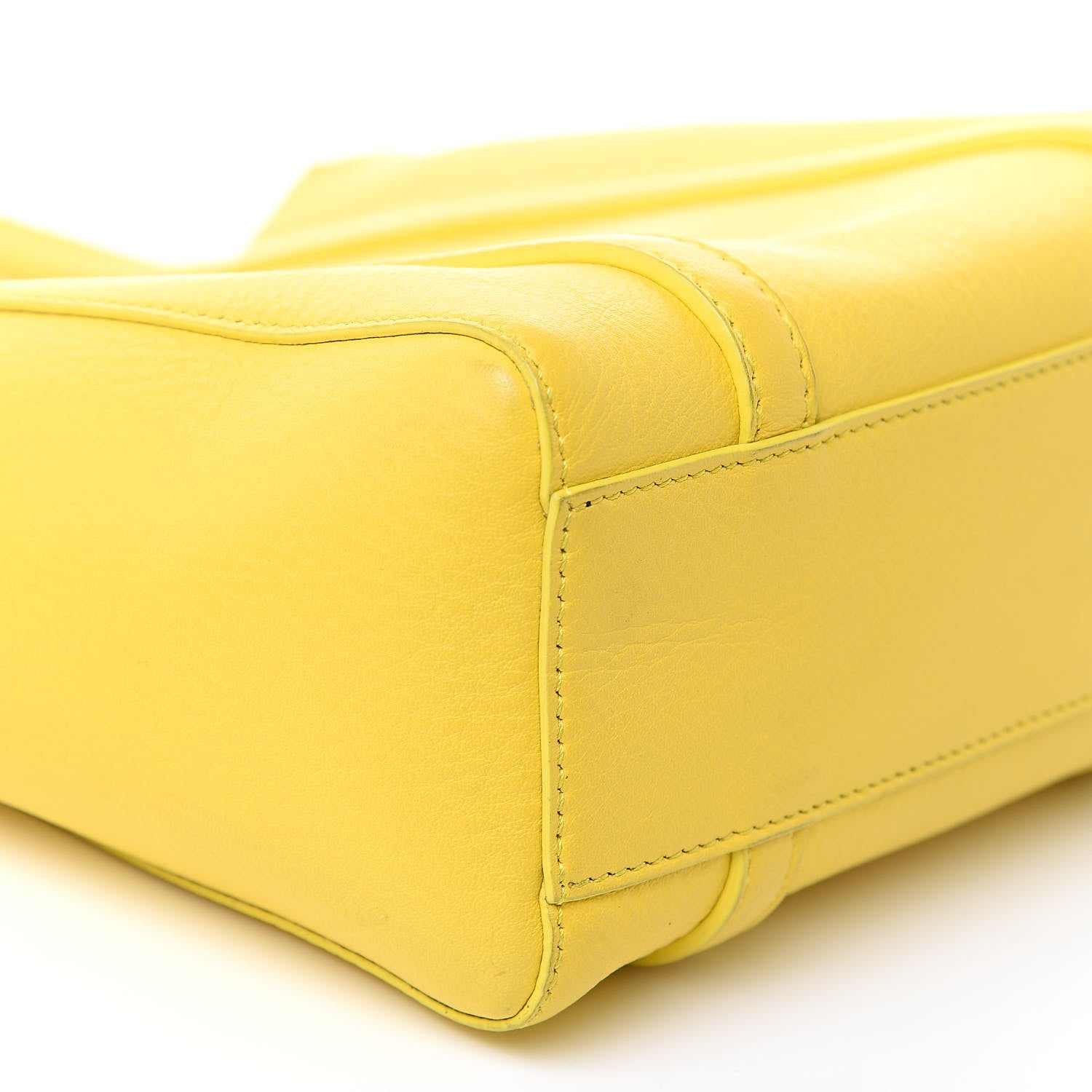 Balenciaga Smooth Calfskin Logo XXS Everyday Tote Jaune Soleil Black 7 of 11