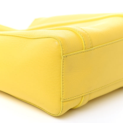 Balenciaga Smooth Calfskin Logo XXS Everyday Tote Jaune Soleil Black 7 of 11