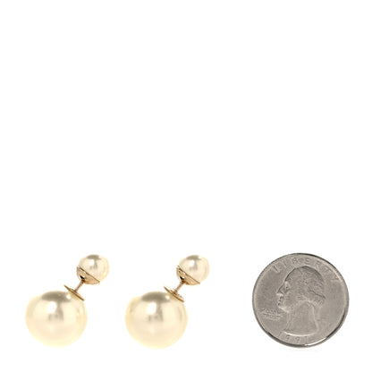 Christian Dior Pearl Mise En Dior Tribal Earrings Gold 2 of 5