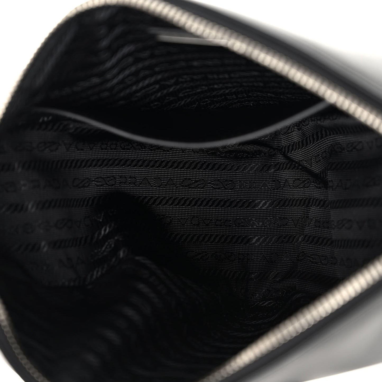 Softy Calfskin Triangle Shoulder Bag Black