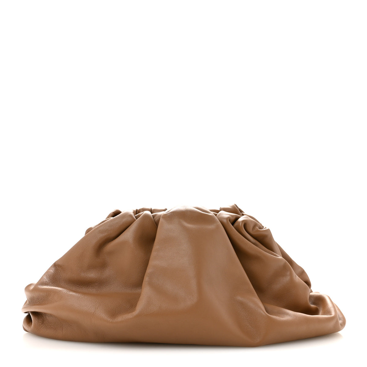 Bottega Veneta Smooth Butter Calf The Pouch Oversized Clutch Teak 1 of 10