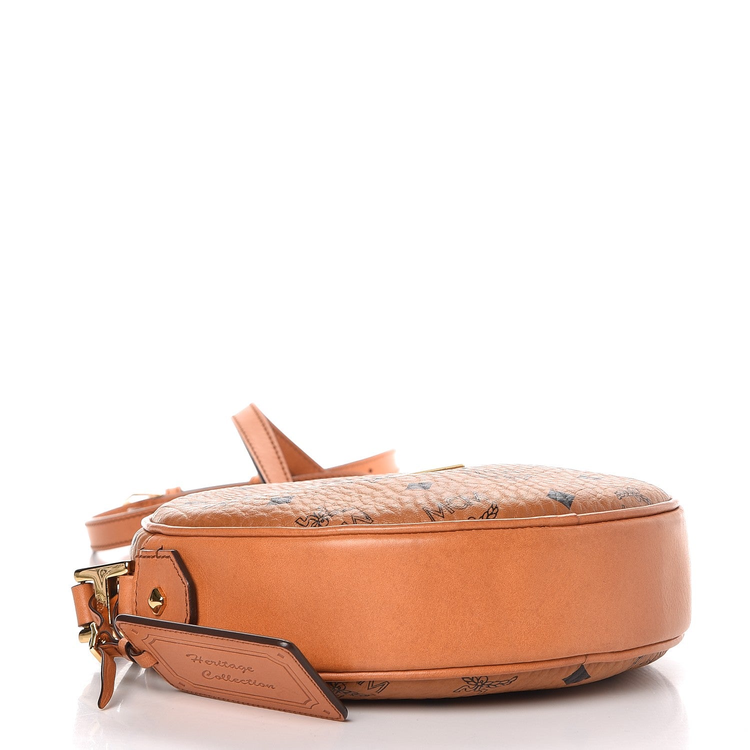 MCM Visetos Medium Heritage Tambourine Cognac 4 of 14