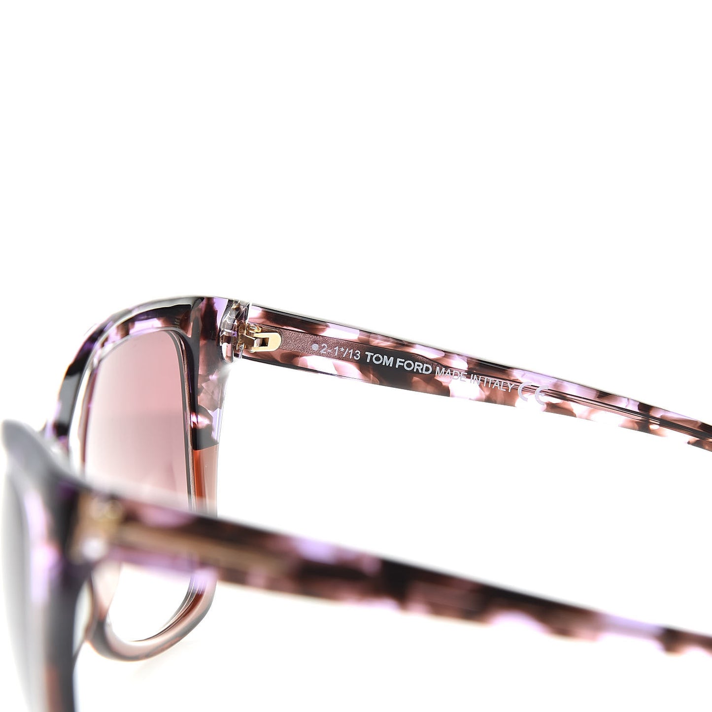 Carli Oversize Square Cateye Sunglasses TF295 Havana Purple