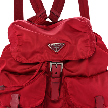 Prada Tessuto Nylon Vela Medium Backpack Cerise 8 of 13