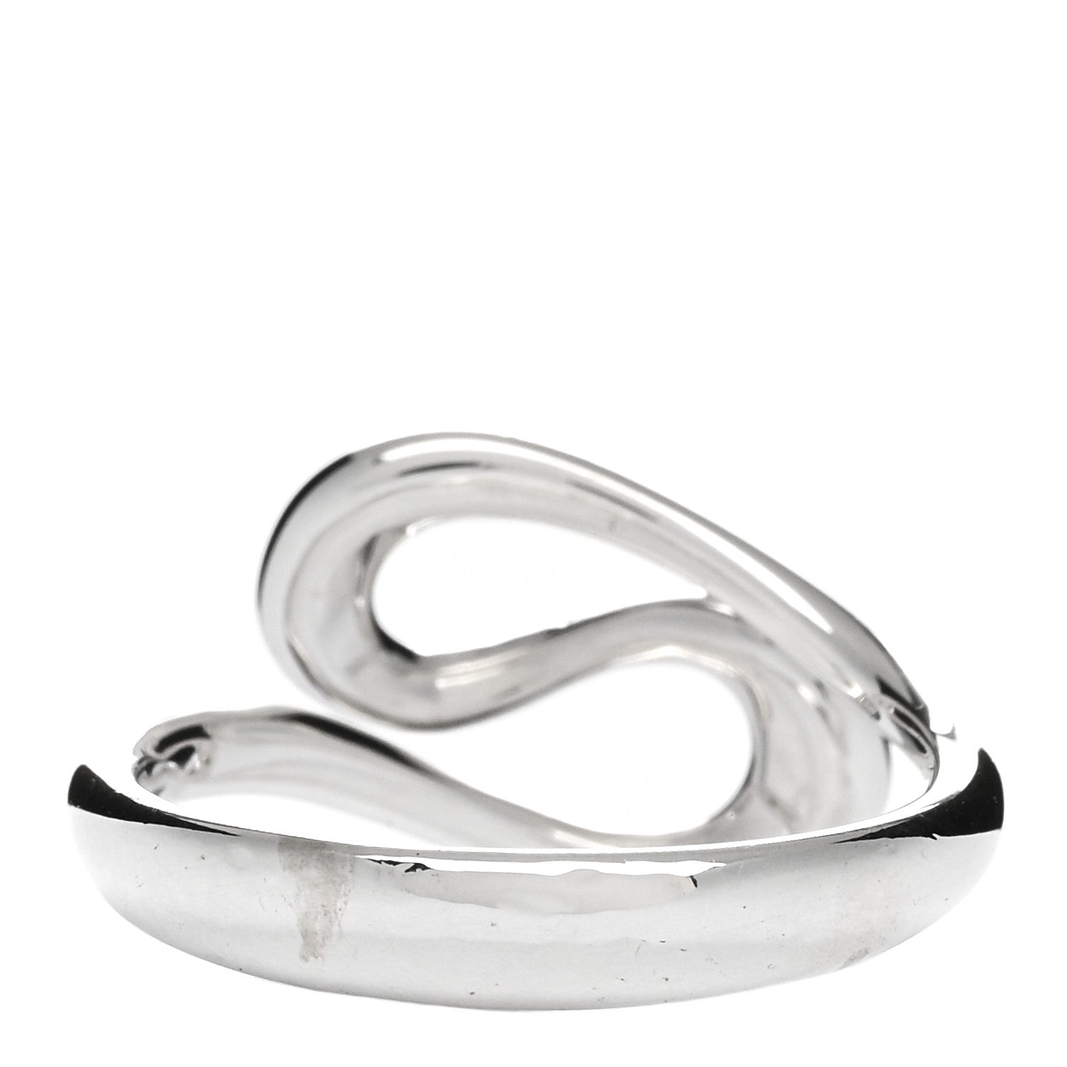 Tiffany Sterling Silver Elsa Peretti Open Wave Ring 50 5.25 2 of 3