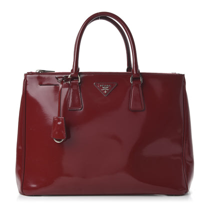 Prada Spazzolato Large Double Zip Tote Scarlatto Rubino 1 of 12
