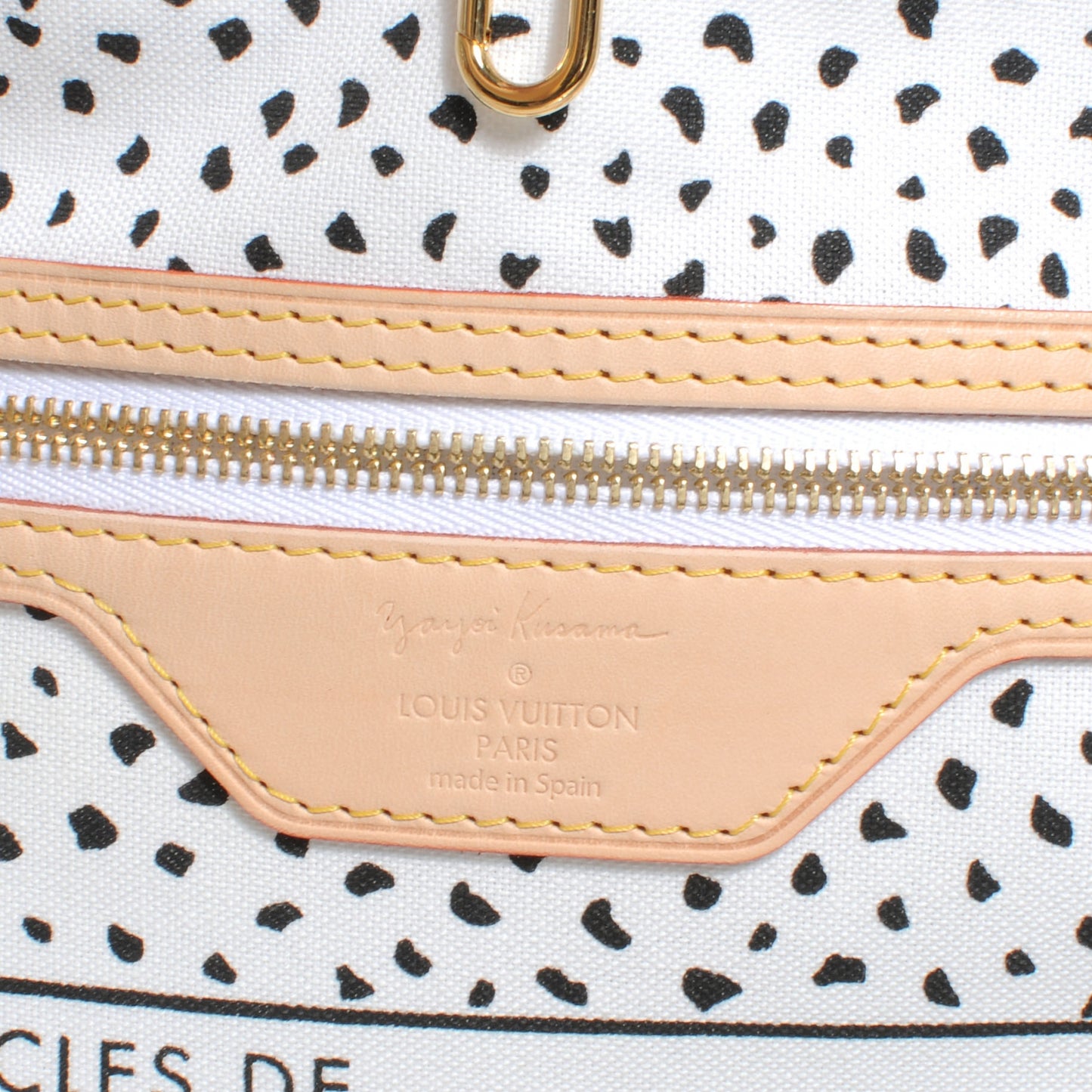 Monogram Kusama Waves Neverfull MM White