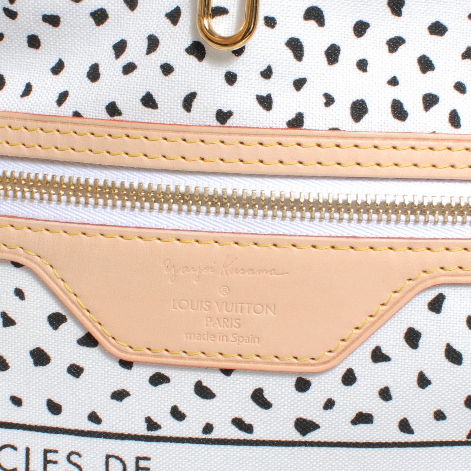 Louis Vuitton Monogram Kusama Waves Neverfull MM White 6 of 7