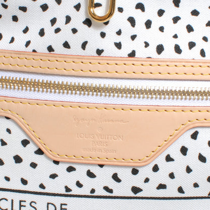 Louis Vuitton Monogram Kusama Waves Neverfull MM White 6 of 7