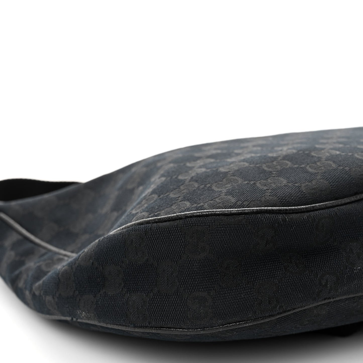 Monogram Medium Half Moon Hobo Black